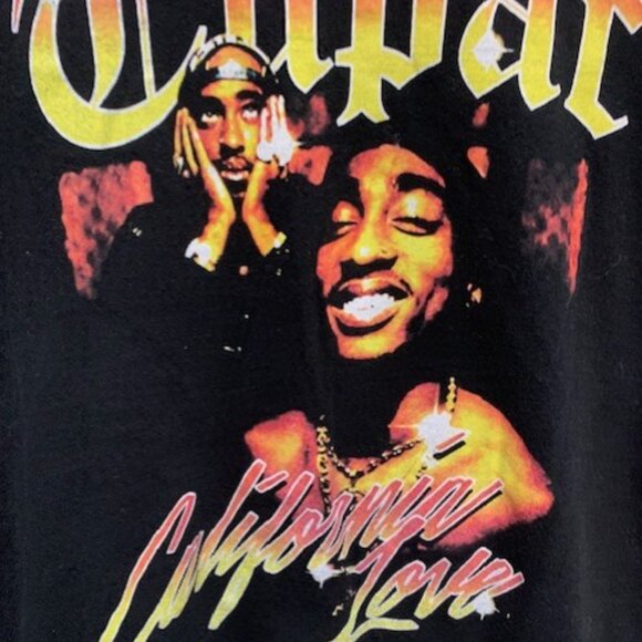 TUPAC  " california love "  womens  BAND tee - Picture 2 of 3